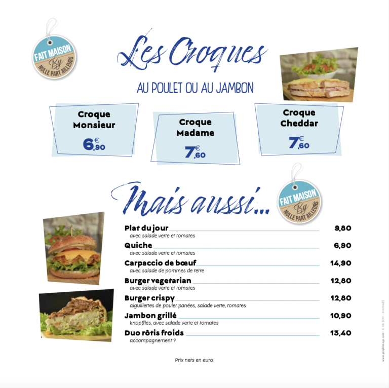 Page de menu ©graphimage.com